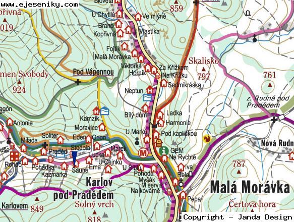 Mapa umístění