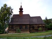 Dřevěný kostelík archanděla Michaela v Maršíkově 7.8.2004