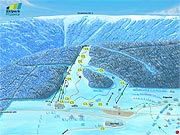 Panoramatická mapa skipark Filipovice
