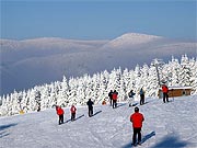 Ski areál Kouty horní stanice Lanovky